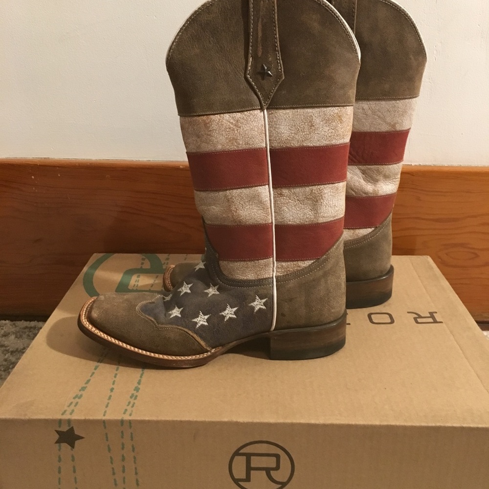 Roper Square toe cowboy boots